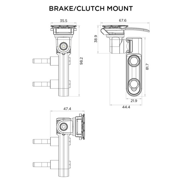 Quad Lock Motorcycle Brake/Clutch Mount - Image 4