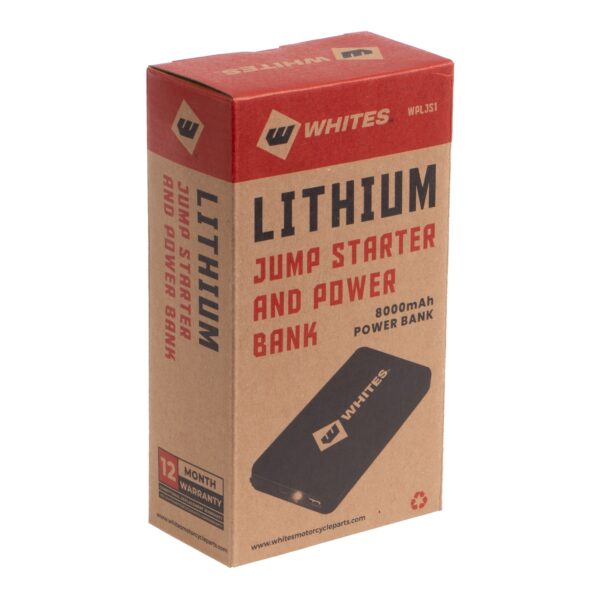 WHITES LITHIUM JUMP STARTER & POWER BANK