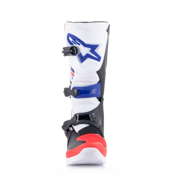 Alpinestars Tech-3 MX Boots White/Bright Red/Dark Blue - Image 5