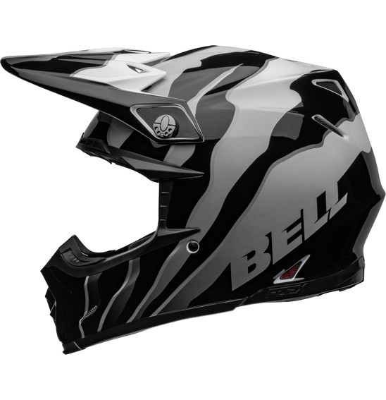 Bell MOTO-9S FLEX Claw Gloss Black/White Image
