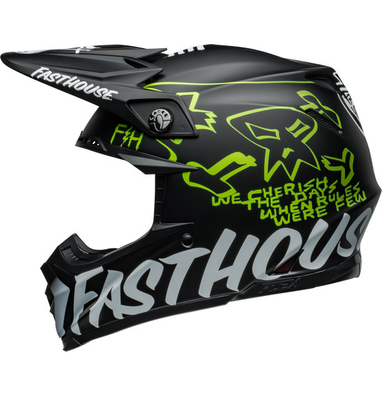 Bell MOTO-9S FLEX Fasthouse MC Core Matte Black/Yellow Image